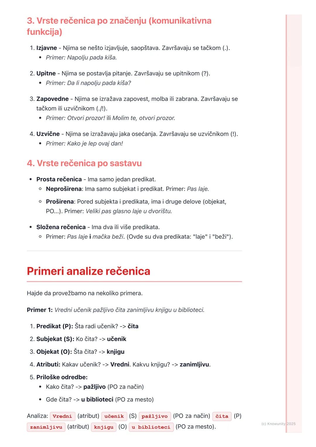 # Rečenica i njeni delovi

Uvod u rečenicu i njene delove

Rečenica je skup reči koji ima potpun smisao. Pomoću rečenica izražavamo
svoje mi