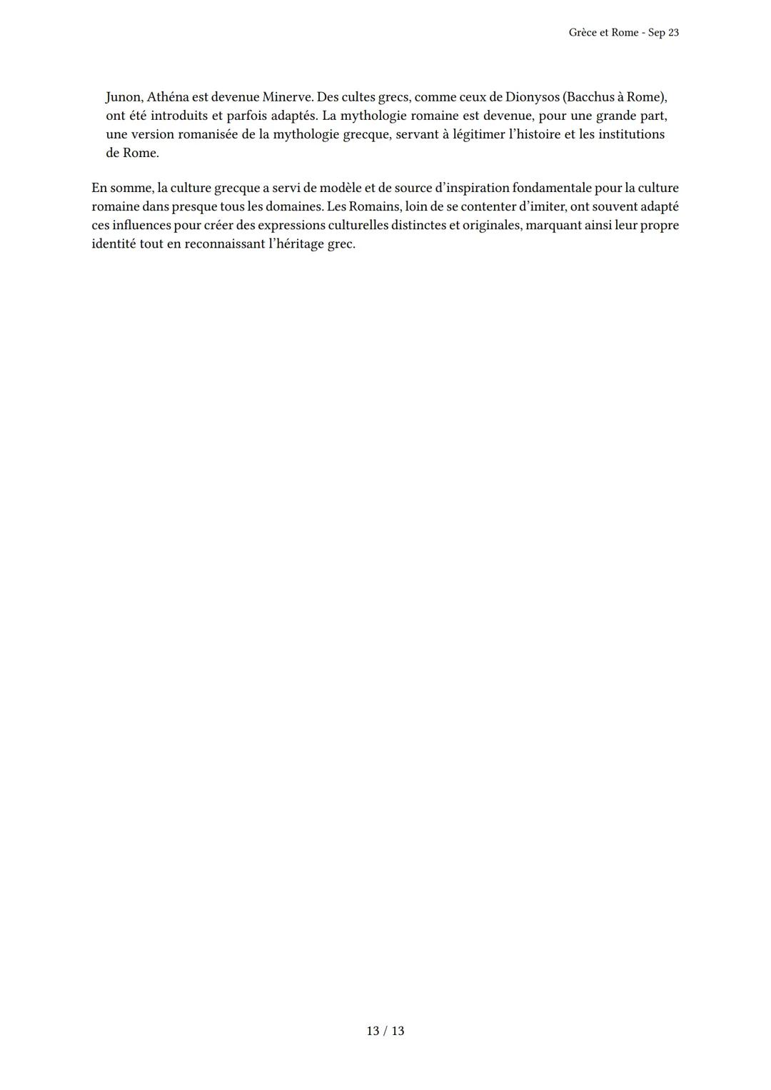 Grèce et Rome

Généré par Knowunity.fr - Sep 23

Description: Cet examen couvre les civilisations grecque et romaine antiques.

Bonne chance