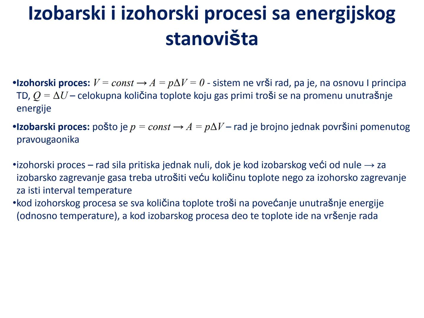 # Termodinamika # Unutrašnja energija i I princip
termodinamike # Uvod
•Termodinamika - oblast fizike u kojoj se proučavaju uslovi transfor