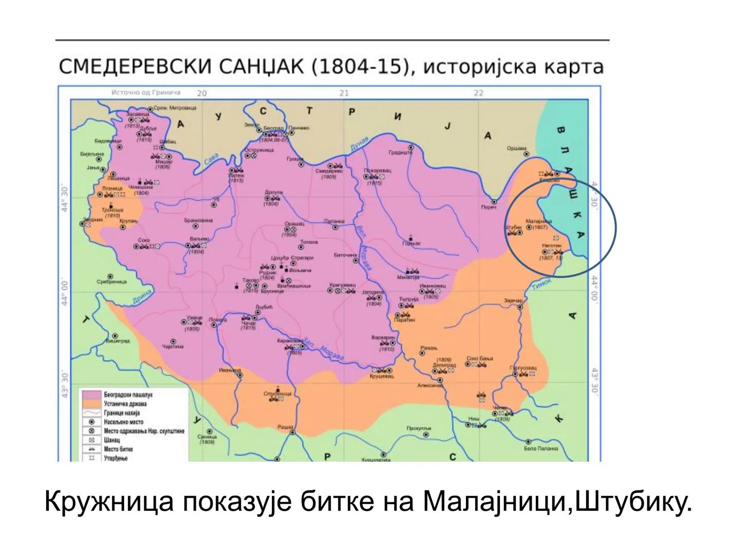 Презентацију израдила
Сања Маравић Бјелица
# Први српски устанак
Кључне речи: Мишар, Делиград,
Чегар, хајдук Вељко Петровић,
Ћеле-кула, Бу