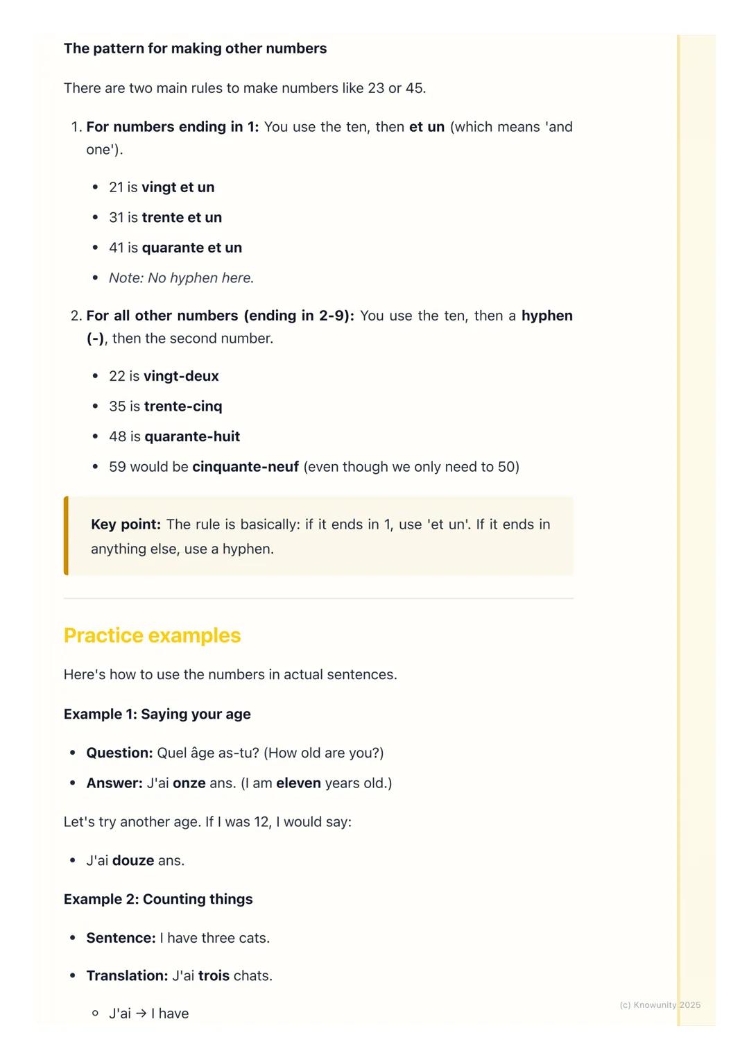 # Counting in French
An introduction to French numbers
Learning numbers is really important because we use them all the time. We
need them