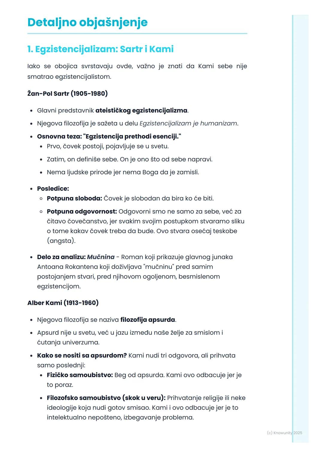 # Egzistencijalizam i teatar
apsurda (Alber Kami, Žan-
Pol Sartr, Semjuel Beket)
Uvod u egzistencijalizam i teatar
apsurda
Posle Drugog sv