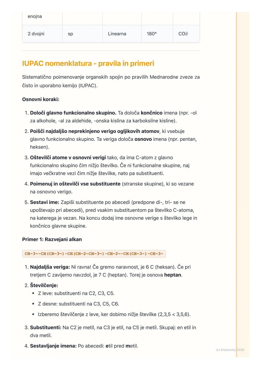 # Osnovni pojmi in
nomenklatura organskih
spojin
Uvod in ponovitev
Organska kemija je kemija ogljikovih spojin. Ogljik je poseben, ker lah