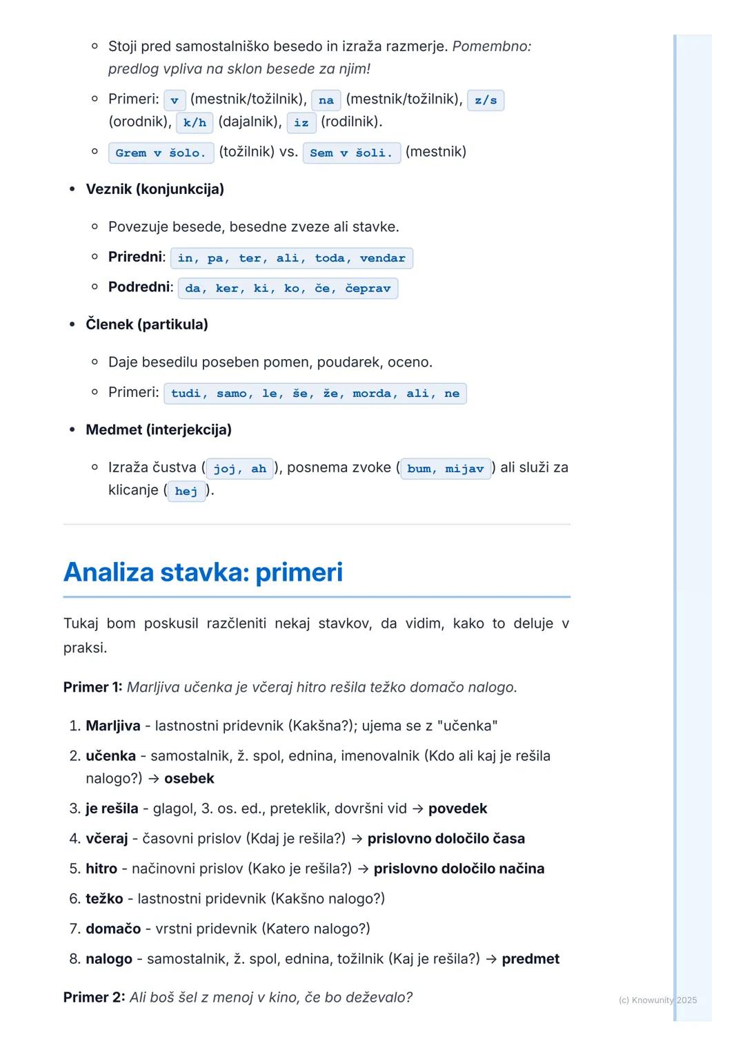# Besedne vrste in njihove vloge
## Uvod v besedne vrste
Besedne vrste so osnova jezika. Vsaka beseda v stavku pripada določeni
vrsti, ki