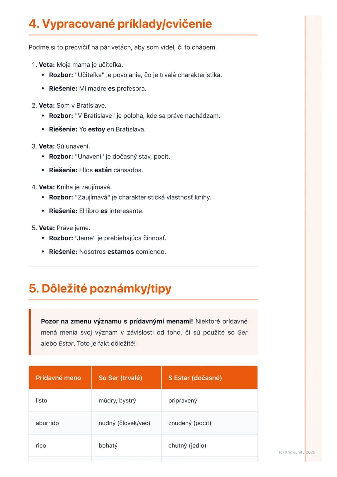 # Slovesá Ser a Estar
1. Prehľad/úvod
Ahojte! Dnes si prejdeme veľmi dôležitú tému v španielčine, ktorá nám
Slovákom robí často problémy r