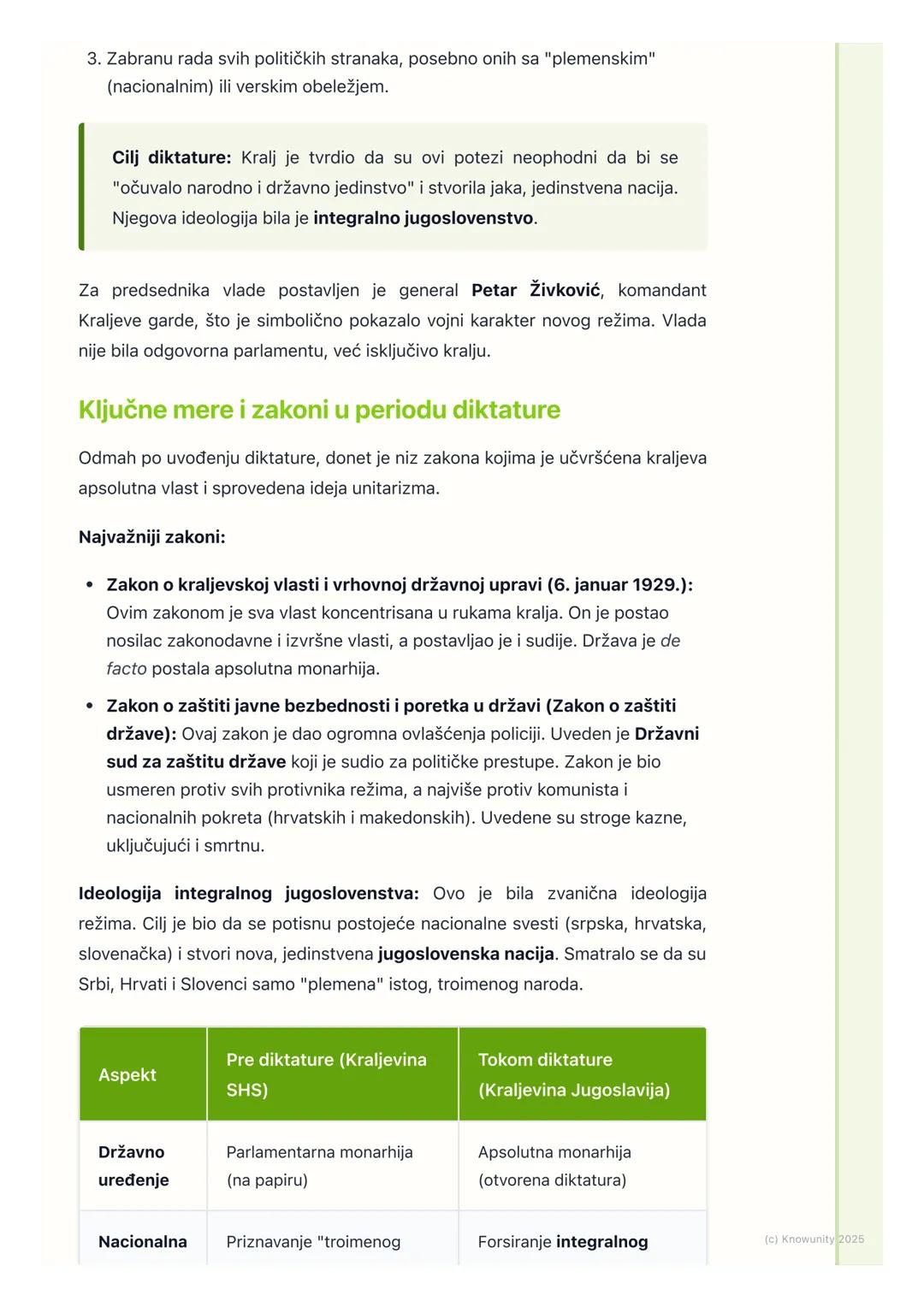 # Šestojanuarska diktatura i
unitarizam
Uvod u krizu parlamentarizma i uzroci diktature
Kraljevina SHS je od samog početka bila opterećena