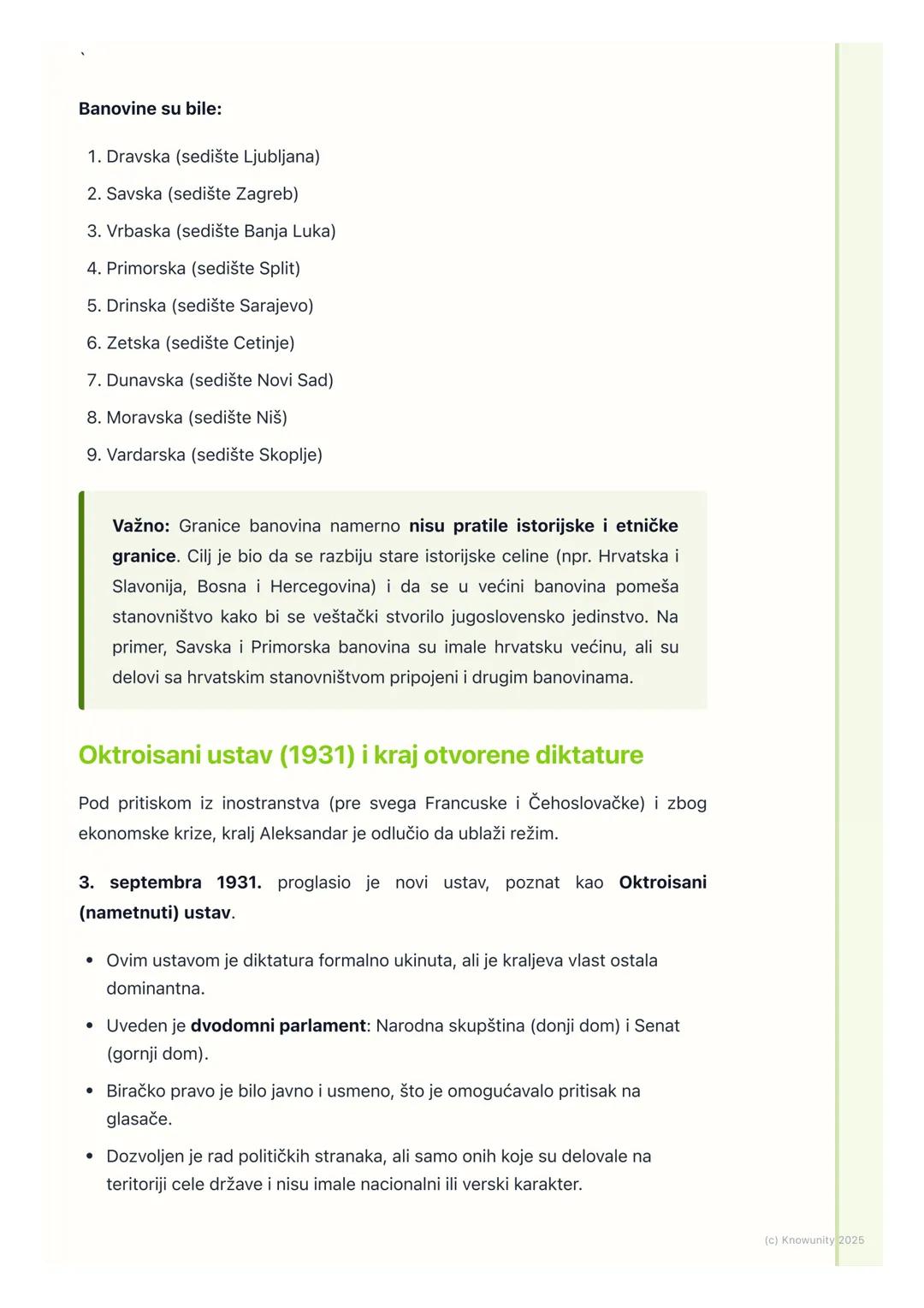 # Šestojanuarska diktatura i
unitarizam
Uvod u krizu parlamentarizma i uzroci diktature
Kraljevina SHS je od samog početka bila opterećena