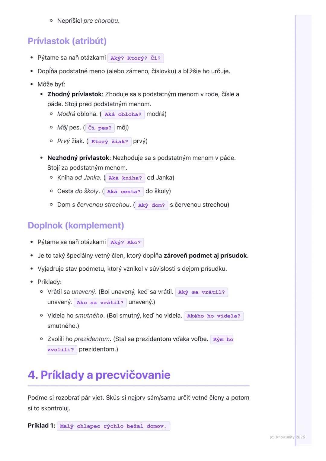 # Vetné členy
## 1. Úvod do vetných členov
Ahojte! Dnes si zopakujeme a podrobnejšie prejdeme vetné členy. Je to
dôležité, aby sme vedeli,