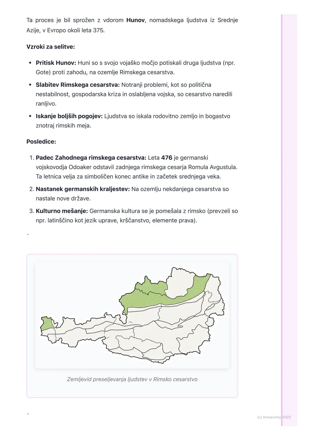 # Zgodnji srednji vek: Migracije
in nastanek novih držav
Uvod v obdobje
Zgodnji srednji vek je obdobje po padcu Zahodnega rimskega cesarst