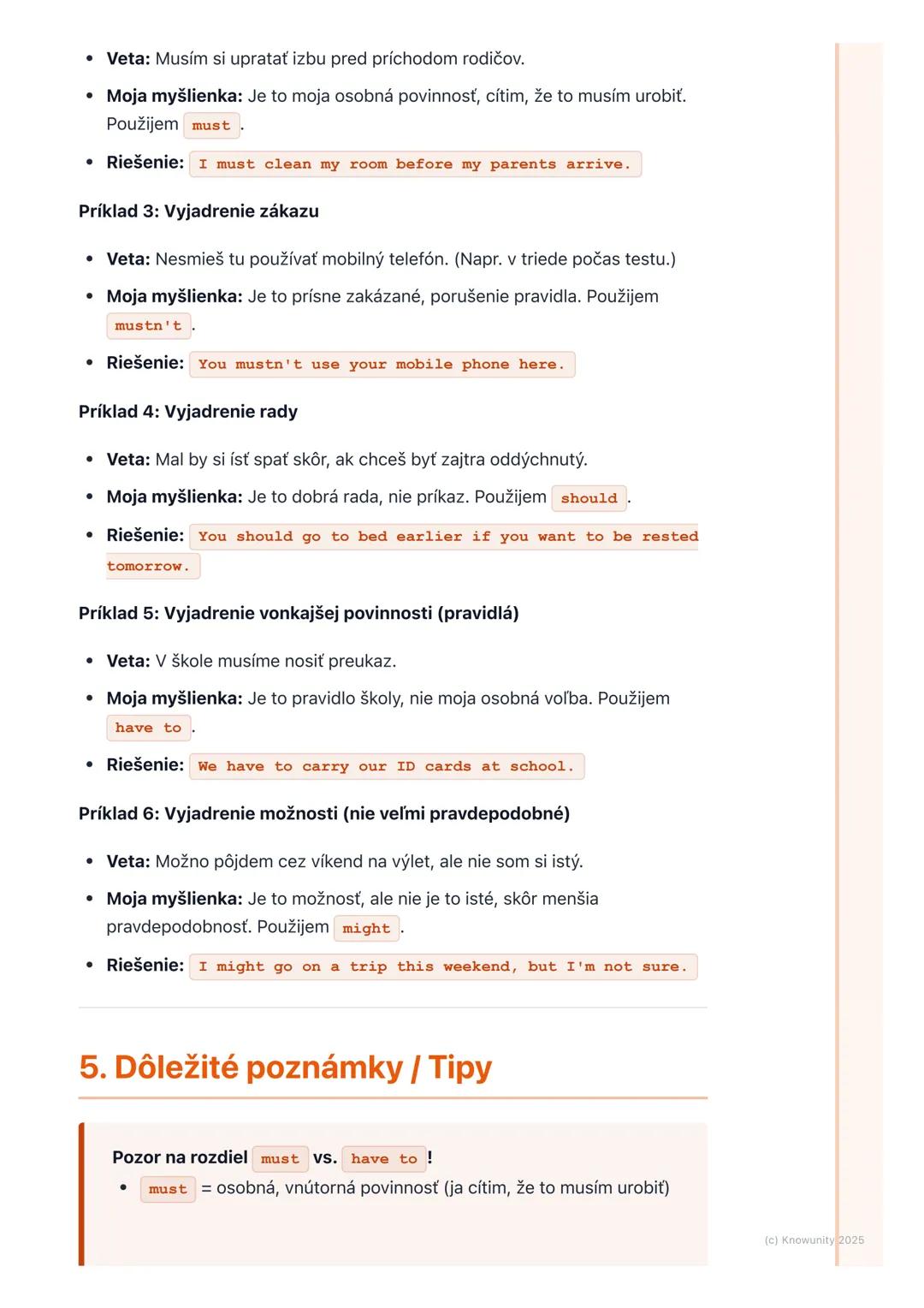# Modálne slovesá (Modal
Verbs)
1. Prehľad modálnych slovies
Modálne slovesá sú v angličtine super dôležité! Sú to také špeciálne slovesá,