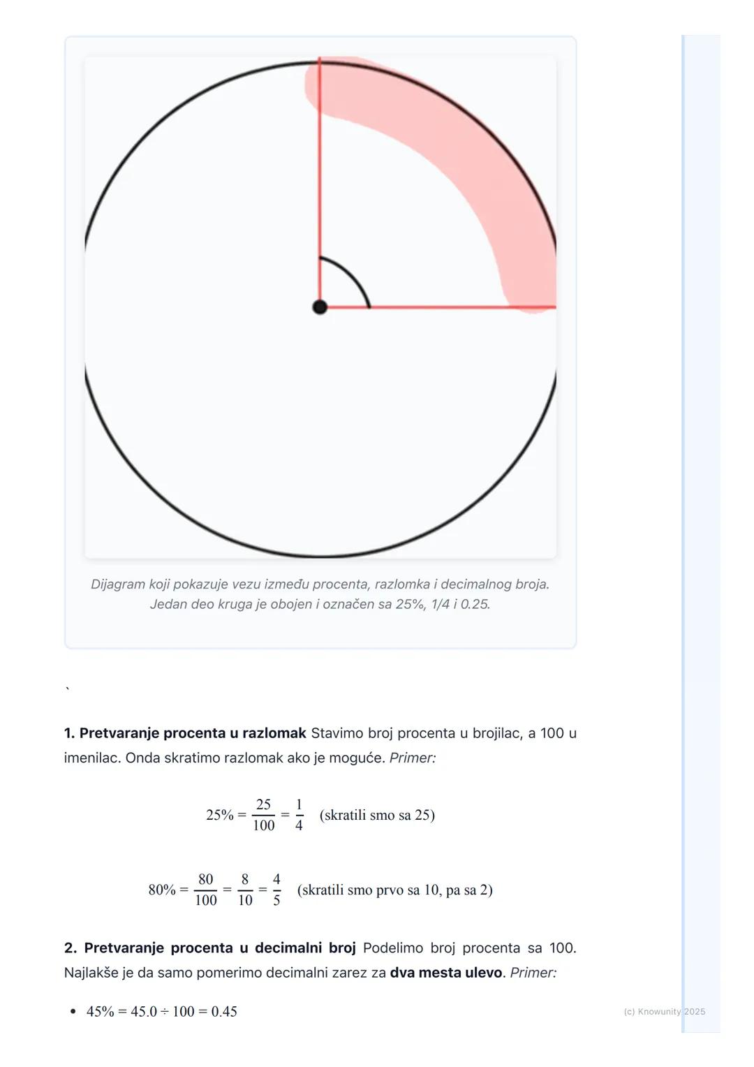 # Procenti
Šta su procenti?
Procenti su svuda oko nas na popustima u prodavnicama, na bateriji telefona,
u vestima. Reč procent znači "od