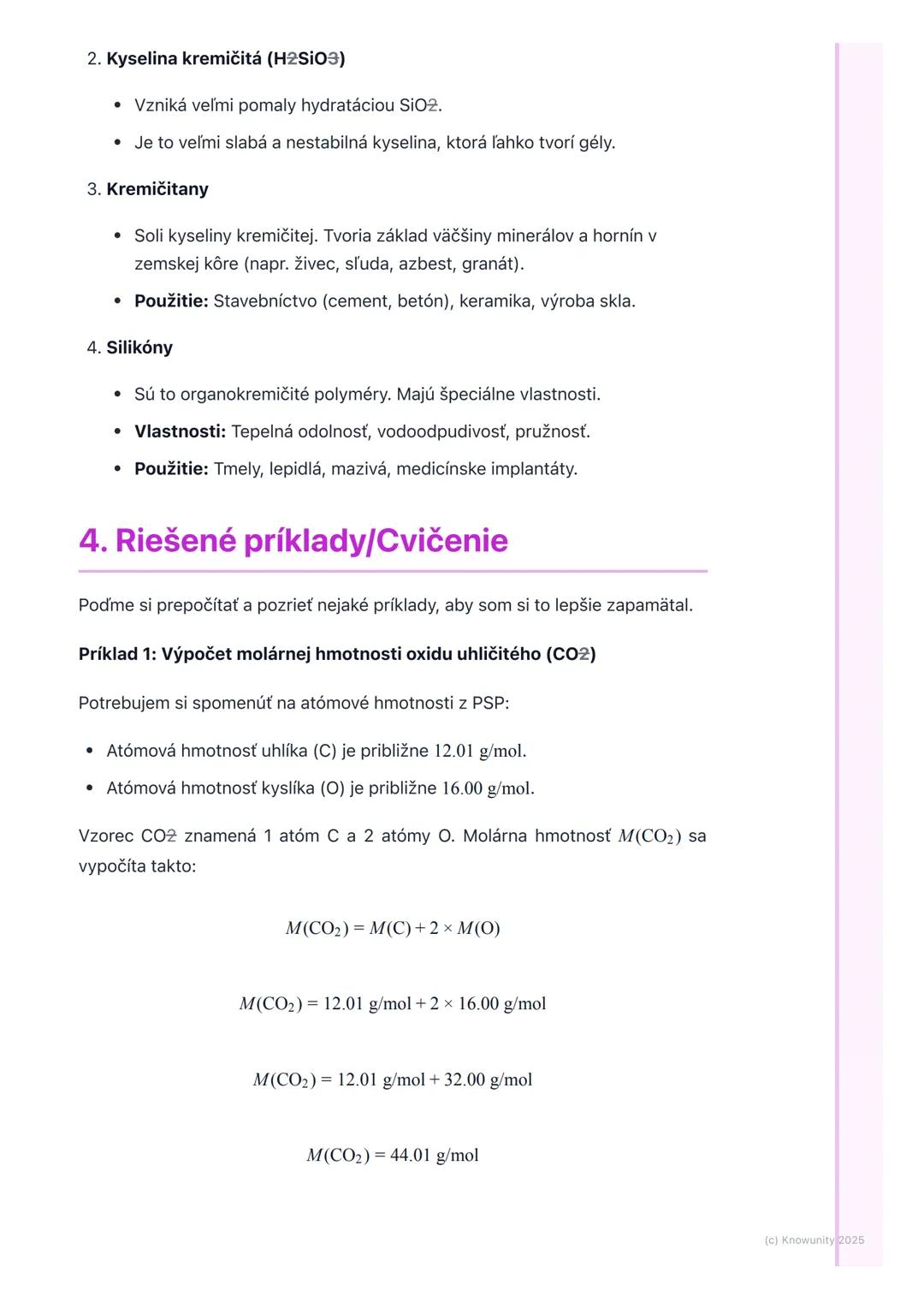 # Uhlík a kremík a ich zlúčeniny
## 1. Prehľad uhlíka a kremíka
Dnes si zopakujeme dva veľmi dôležité prvky z 14. skupiny periodickej tabu